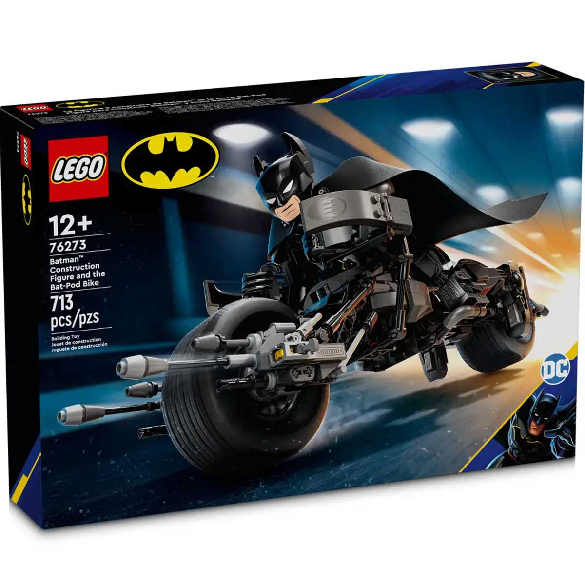 LEGO Super Heroes 76273 personaggio costruibile di batman con bat-pod
