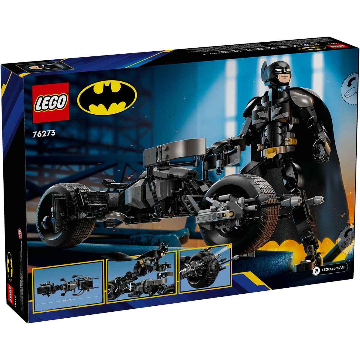 LEGO Super Heroes 76273 personaggio costruibile di batman con bat-pod
