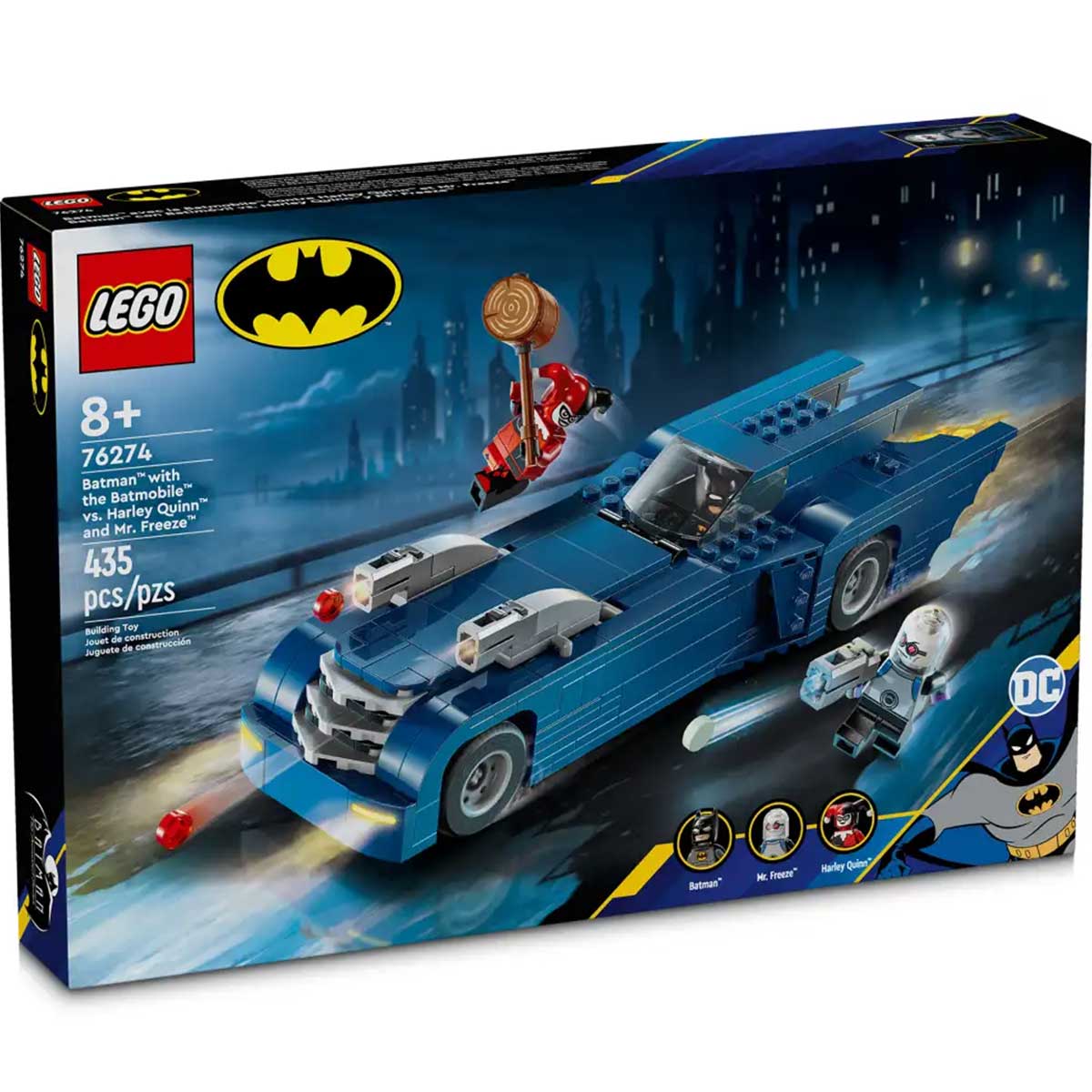 LEGO Super Heroes 76274 batman con batmobile vs. harley quinn e mr. freeze