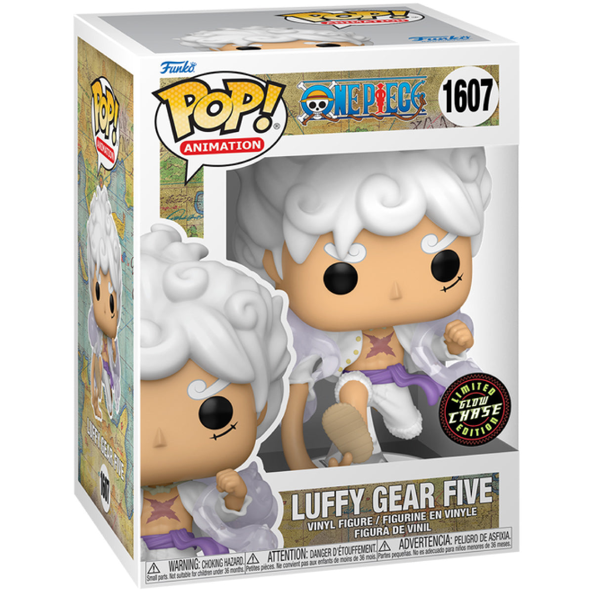 one piece - luffy gear five 9cm - funko pop! 1607 chase