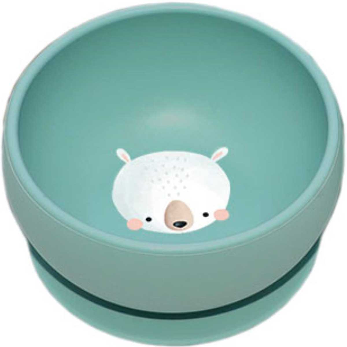 bowl in silicone con ventosa - orso polare
