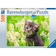 gattino nel prato - puzzle 500 pezzi