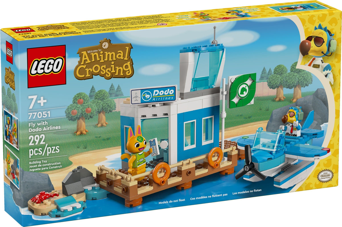 LEGO Animal Crossing 77051 in volo con la dodo airlines