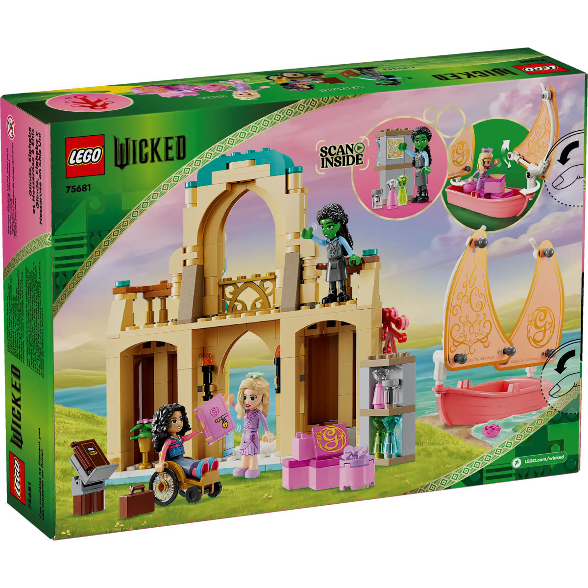 LEGO Wicked 75681 glinda, elphaba e nessarose all’università di shiz