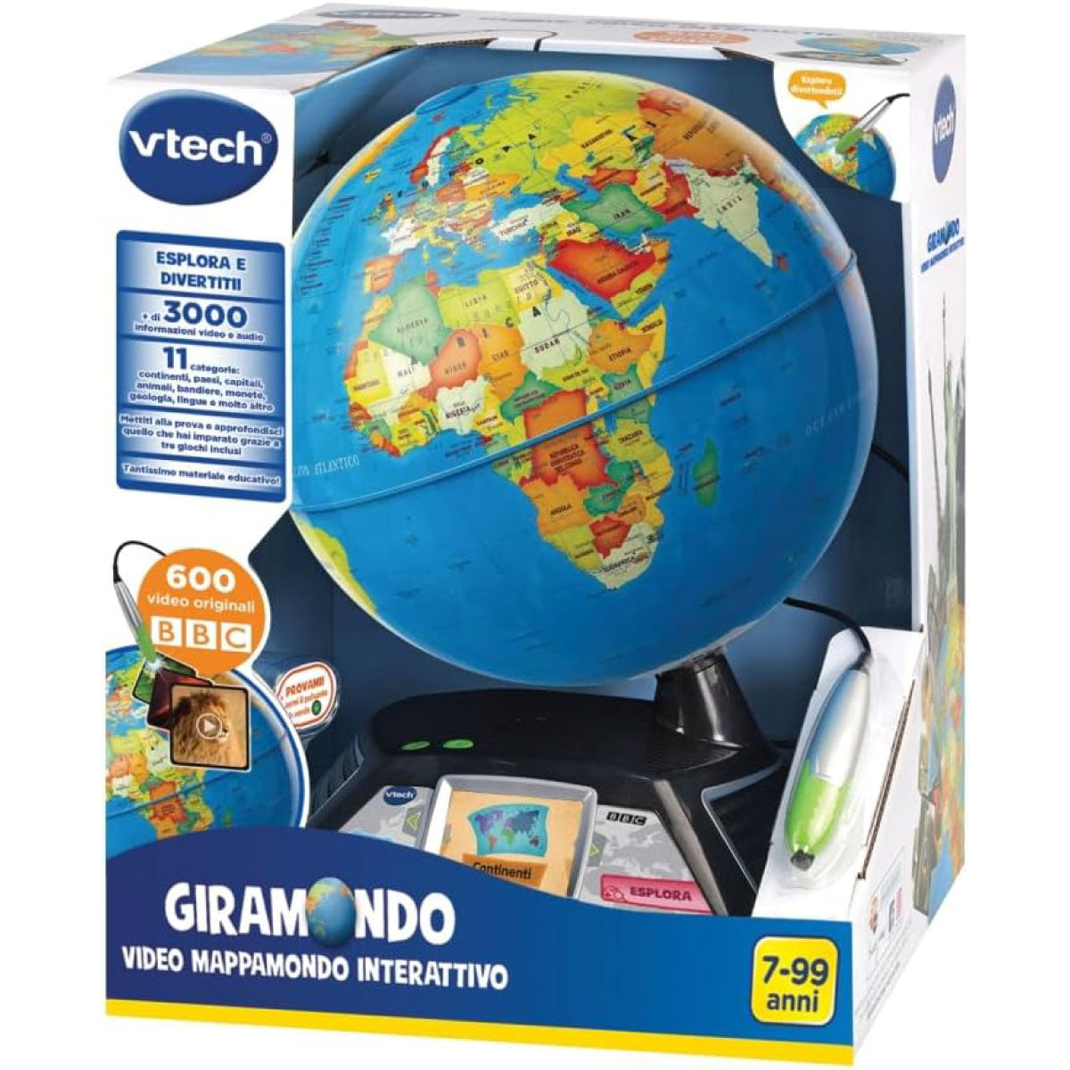 giramondo video mappamondo interattivo