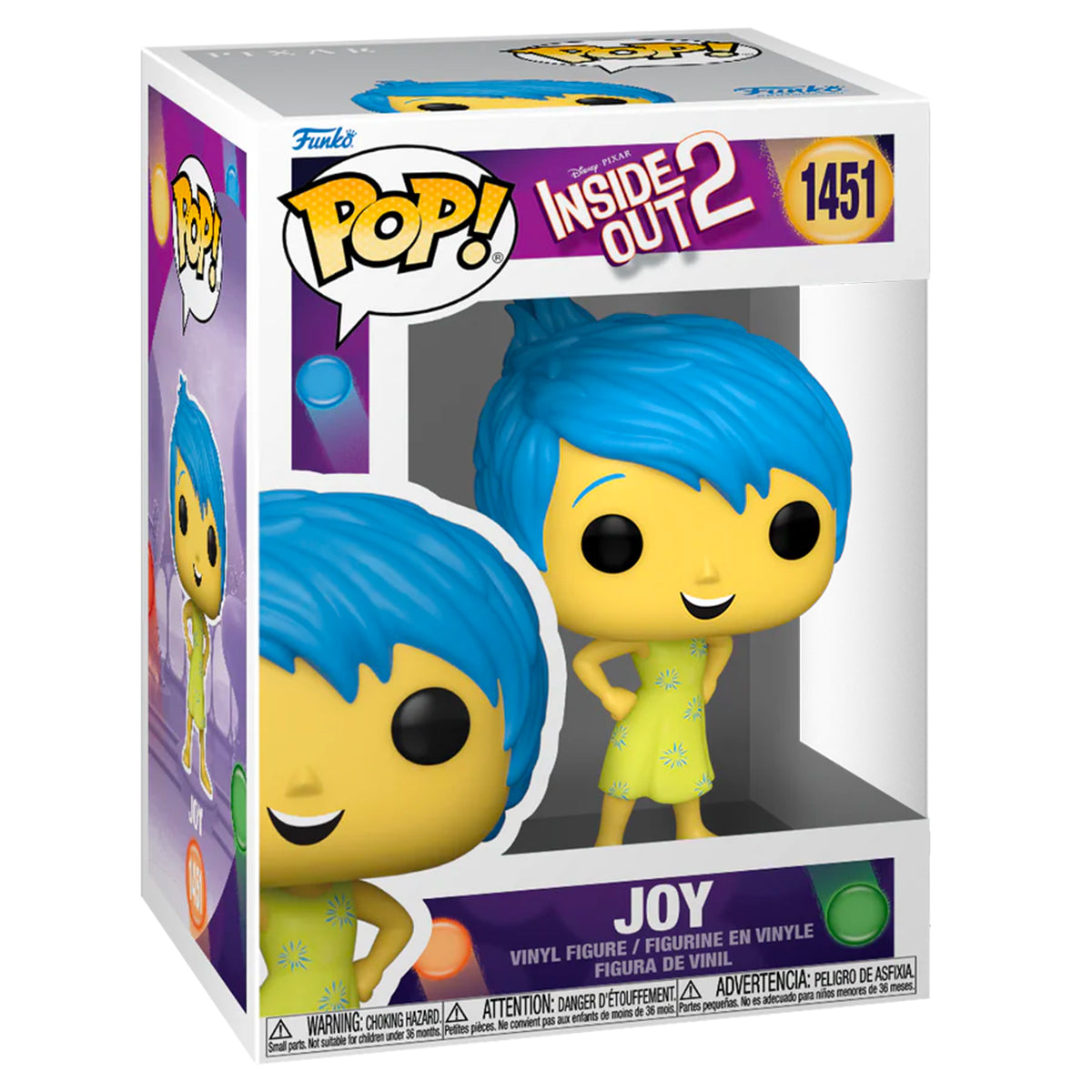 inside out 2 - joy 9cm - funko pop! 1451