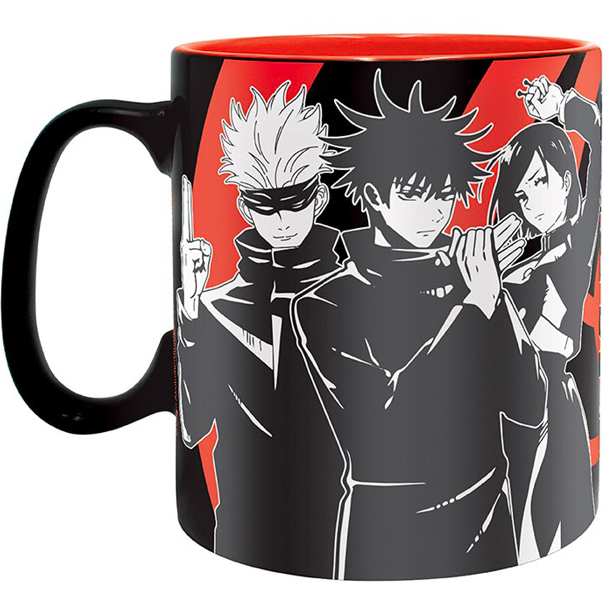 jujutsu kaisen - tazza 460ml - group black & white