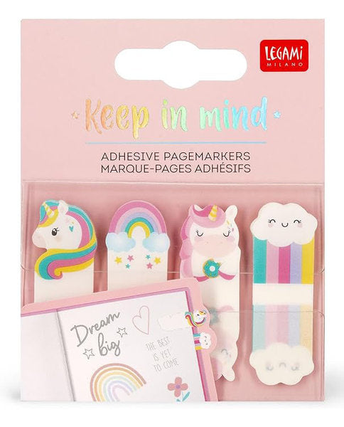 keep in mind - segnapagina adesivi - unicorni