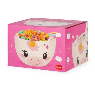 ciotola da colazione in gres - buongiorno! - unicorno