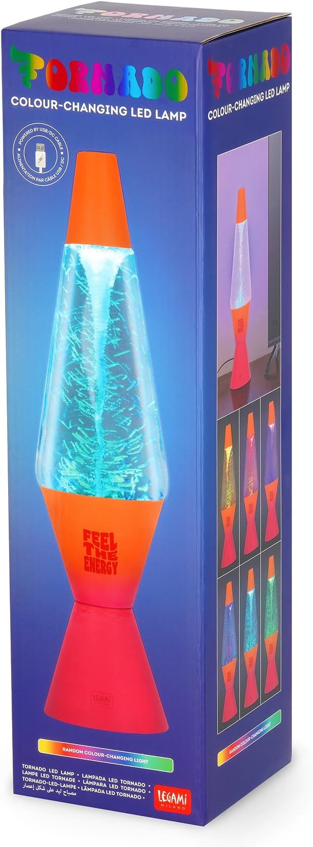 tornado lamp - lampada led multicolore