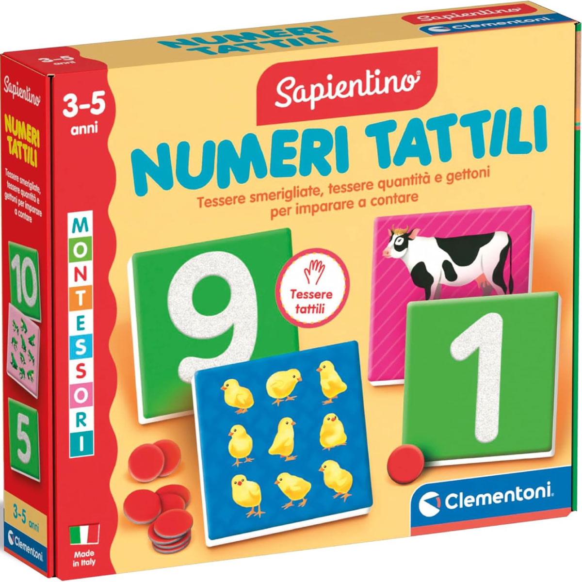 sapientino montessori - numeri tattili