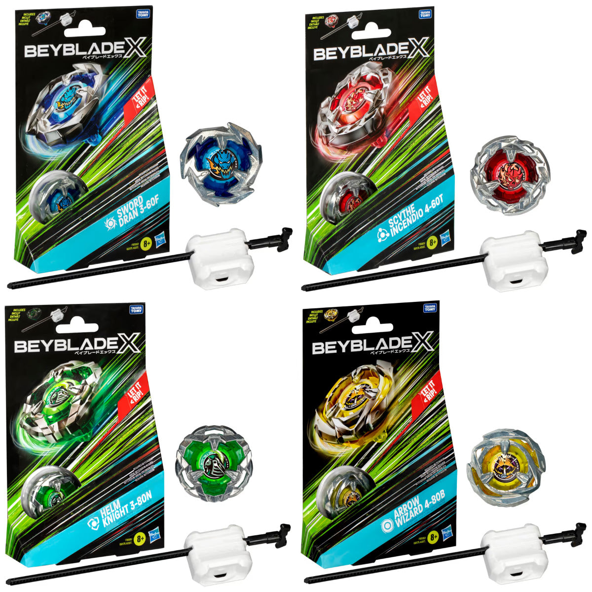 beyblade x - starter pack top - un modello assortito