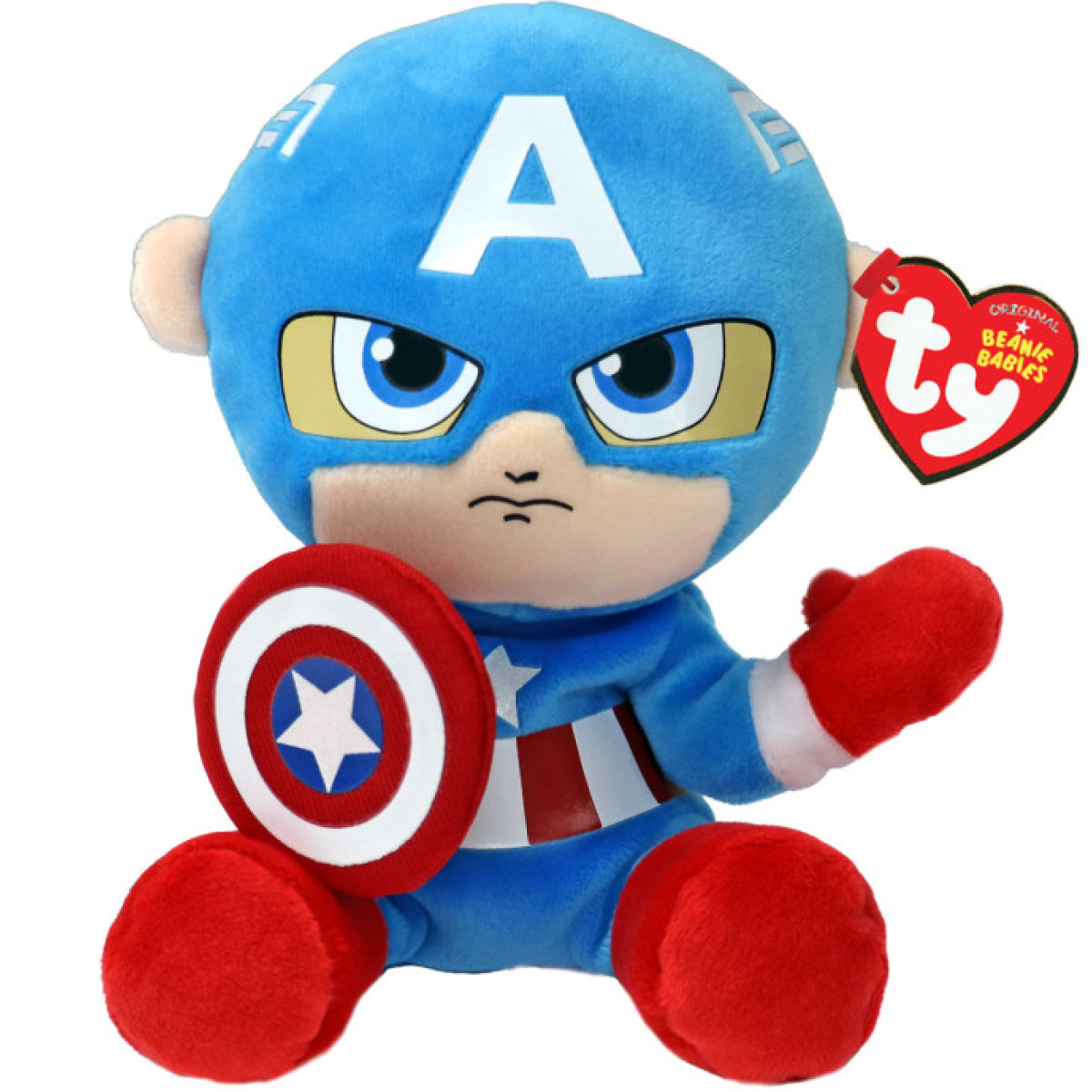peluche floppy 20cm - marvel captain america