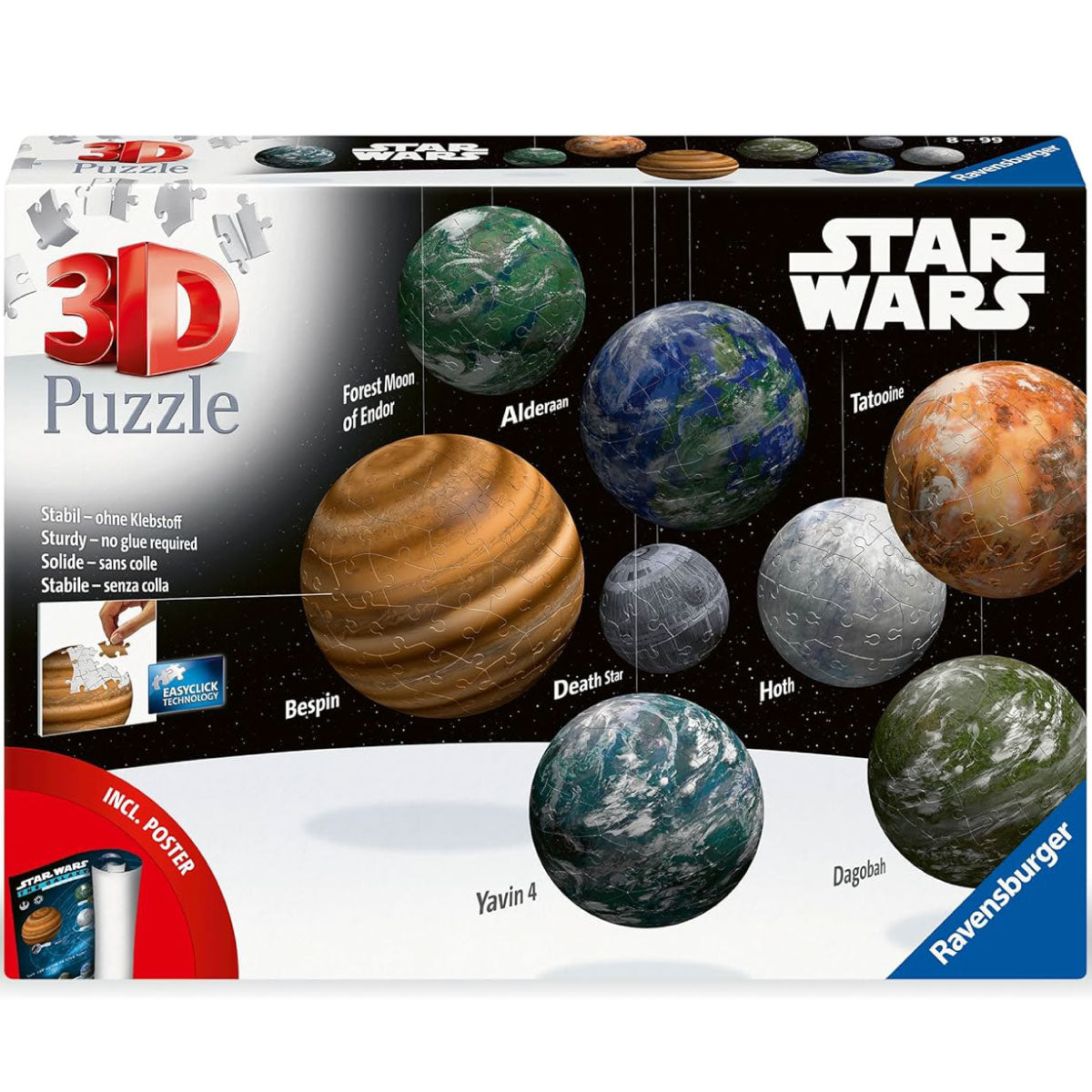 pianeti galassia star wars puzzle3d