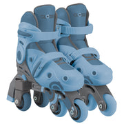 globber - learning inline skates 2 in 1 - ash (taglia 30-33)