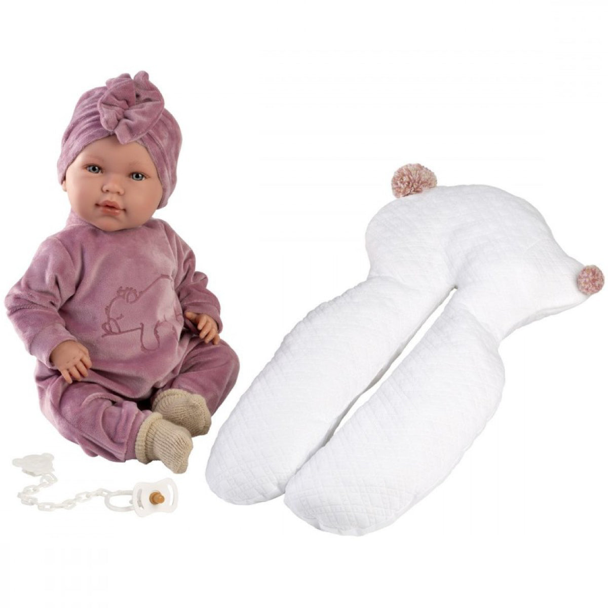 mimi con cuscino sagomato bambola 42cm corpo morbido