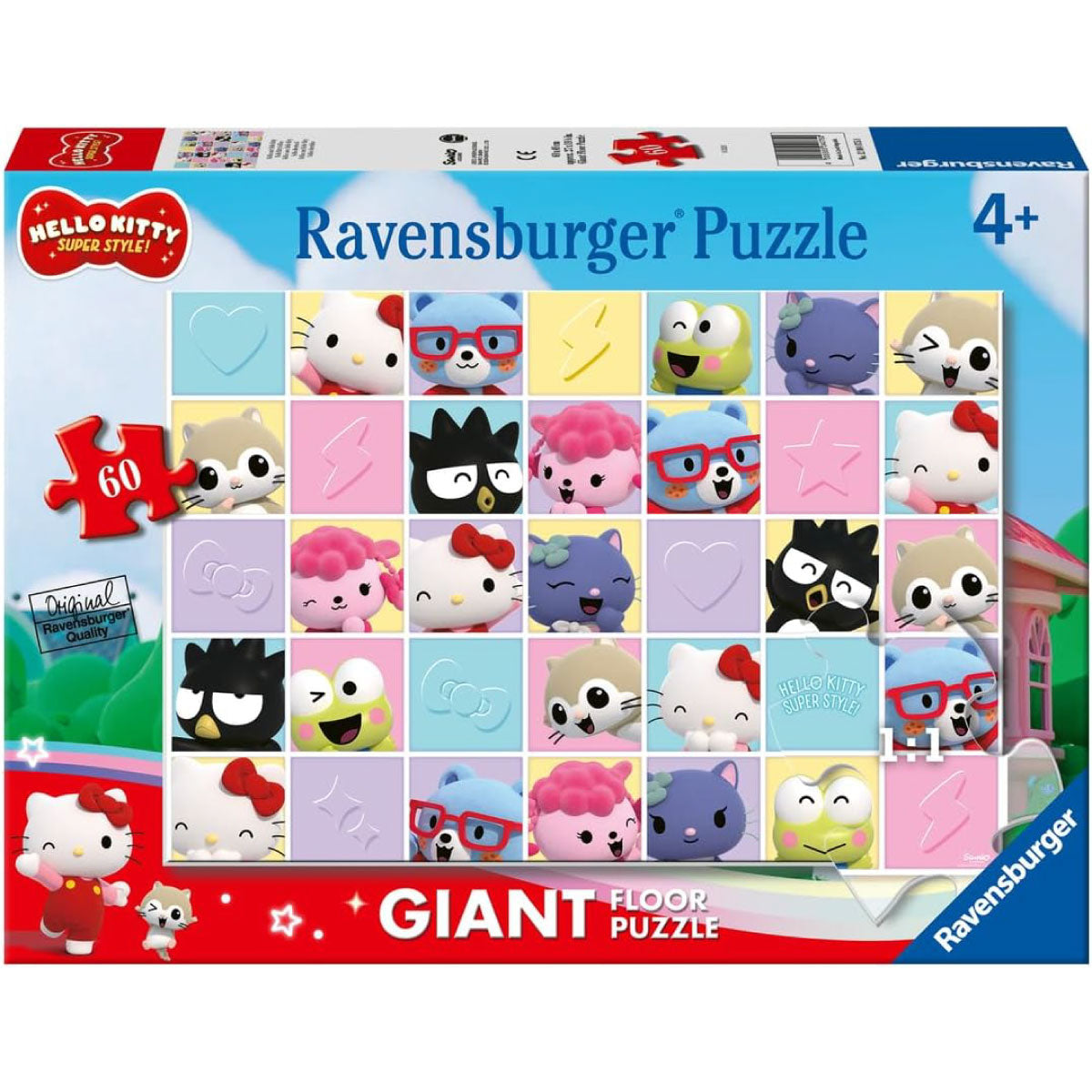 hello kitty selfie divertenti - puzzle gigante 60 pezzi pavimento