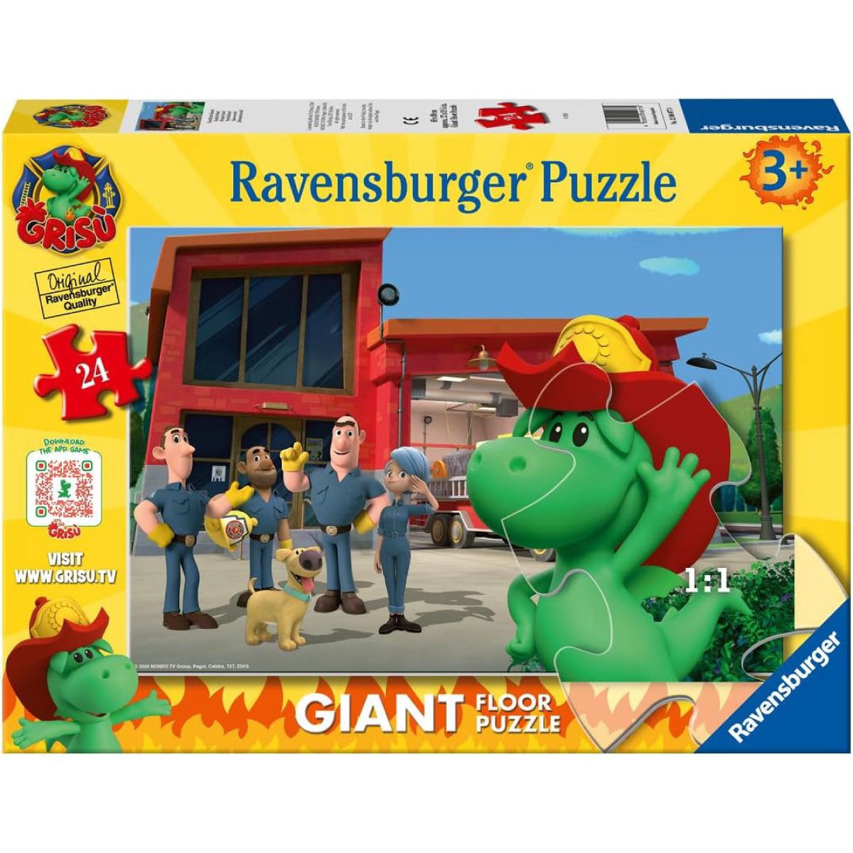 grisù pronti all'azione - puzzle da pavimento 24 pezzi