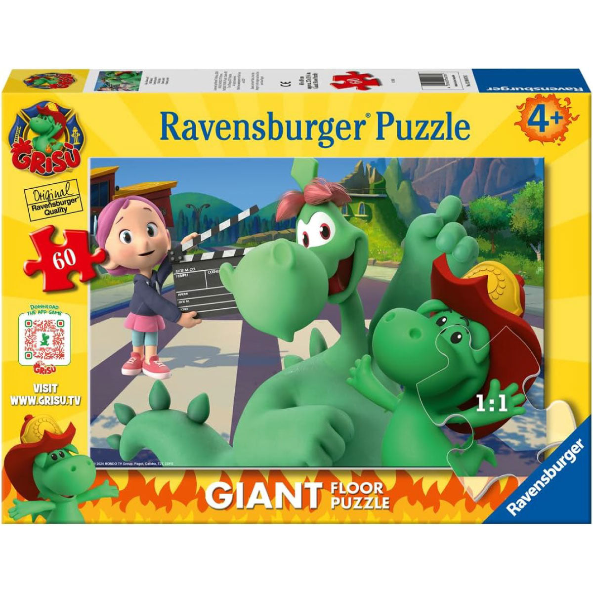 grisù ciak, si gira! - puzzle da pavimento 60 pezzi
