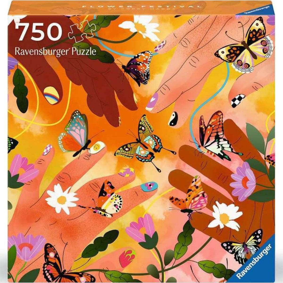 art & soul - flower festival - puzzle 750 pezzi