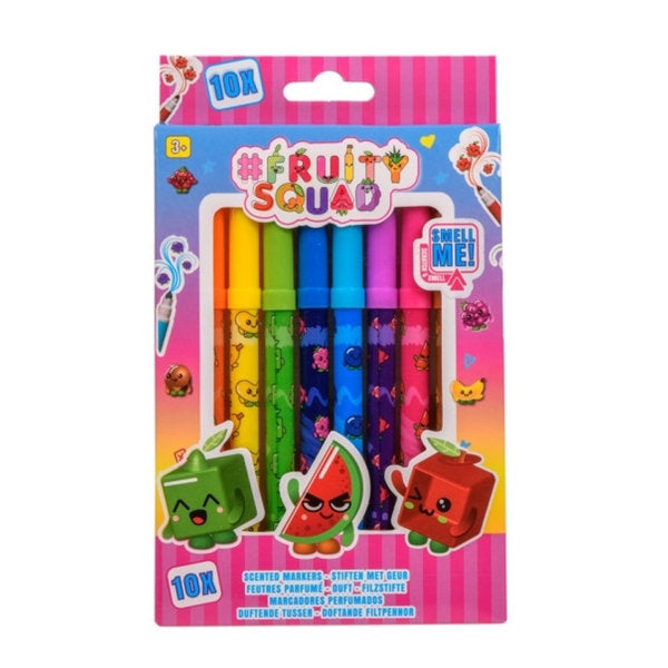 fruity squad - set di 10 pennarelli profumati