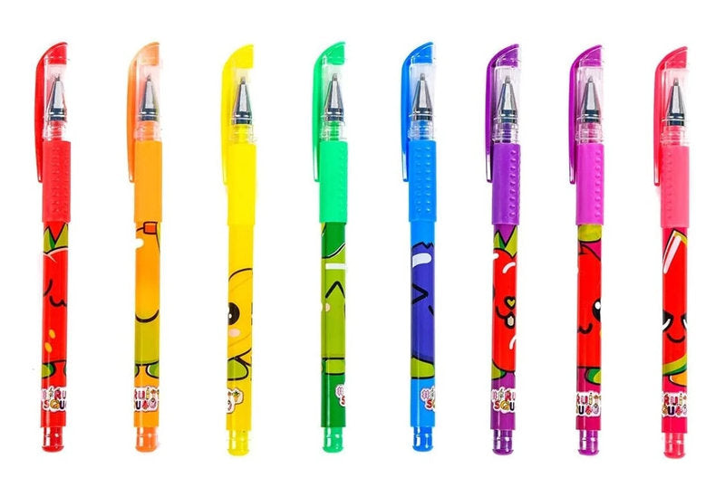 fruity squad - set di 8 penne gel profumate