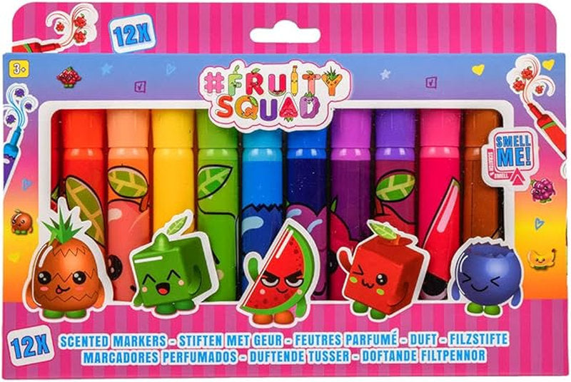 fruity squad - set di 12 pennnarelli profumati