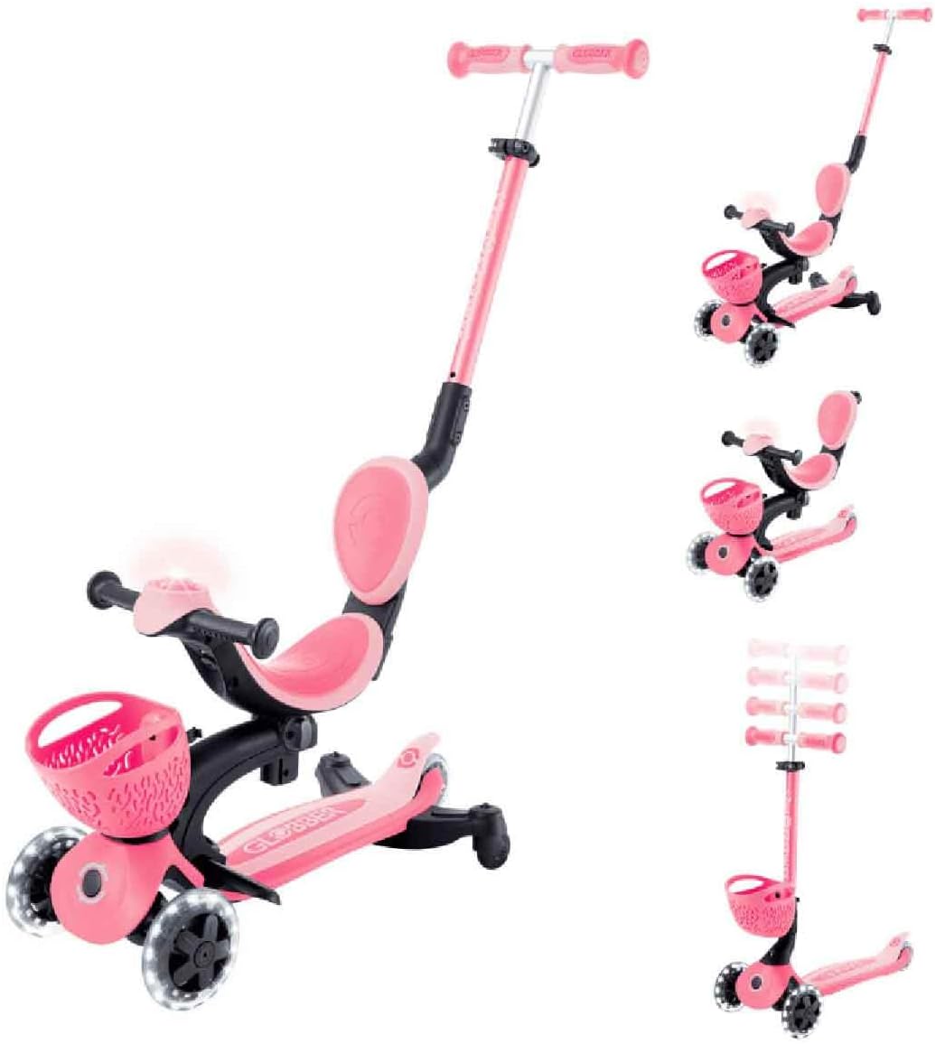globber - go-up baby light 360° - deep pastel pink