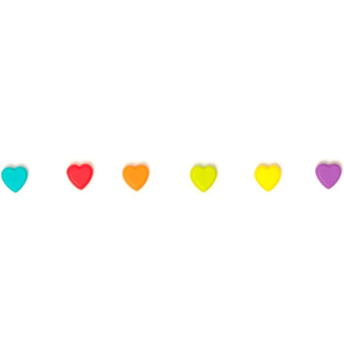 set di 6 segnabicchieri - love is in the glass - hearts