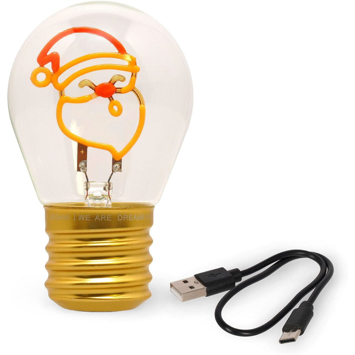 lampada da tavolo - bulb fiction - santa claus