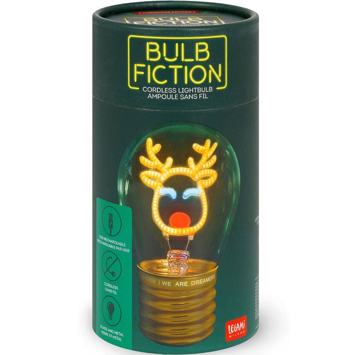 lampada da tavolo - bulb fiction - reindeer