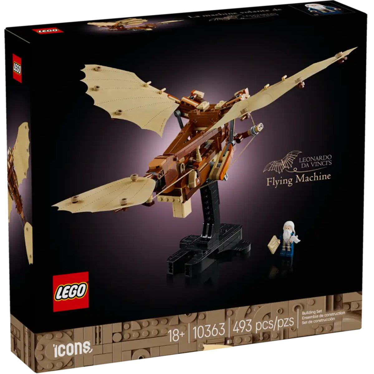 LEGO Icons 10363 macchina volante di leonardo da vinci