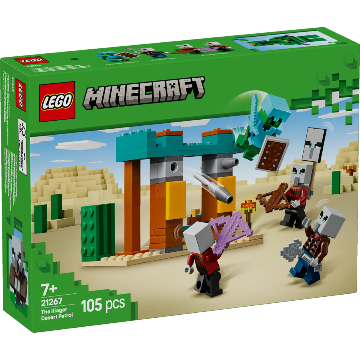 LEGO Minecraft 21267 pattuglia nel deserto della bestia