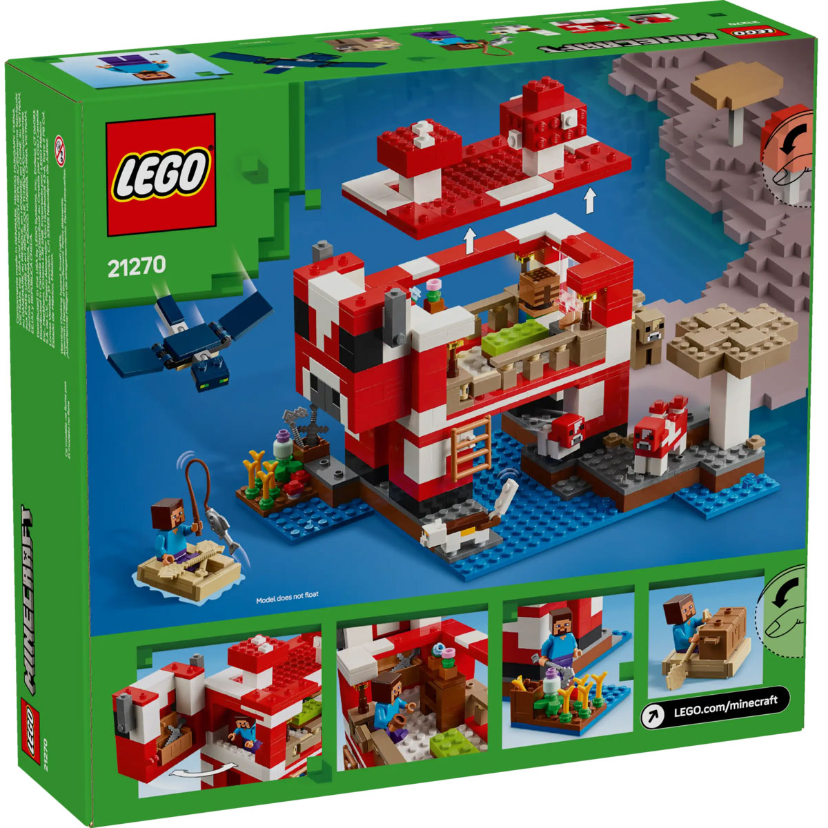 LEGO Minecraft 21270 la casa del mooshroom
