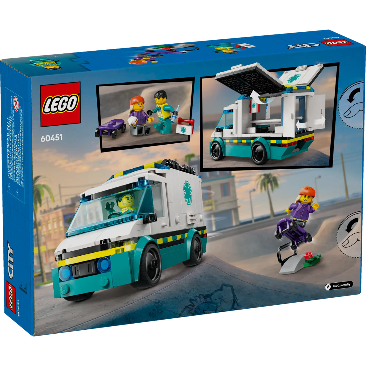 LEGO City 60451 ambulanza di emergenza