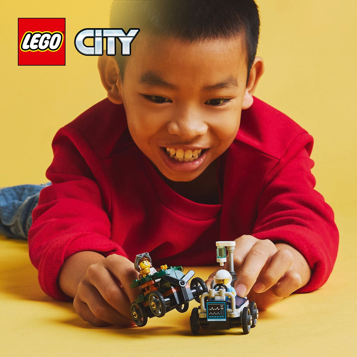 LEGO City 60459 pack veicoli da corsa: aereo contro letto d’ospedale