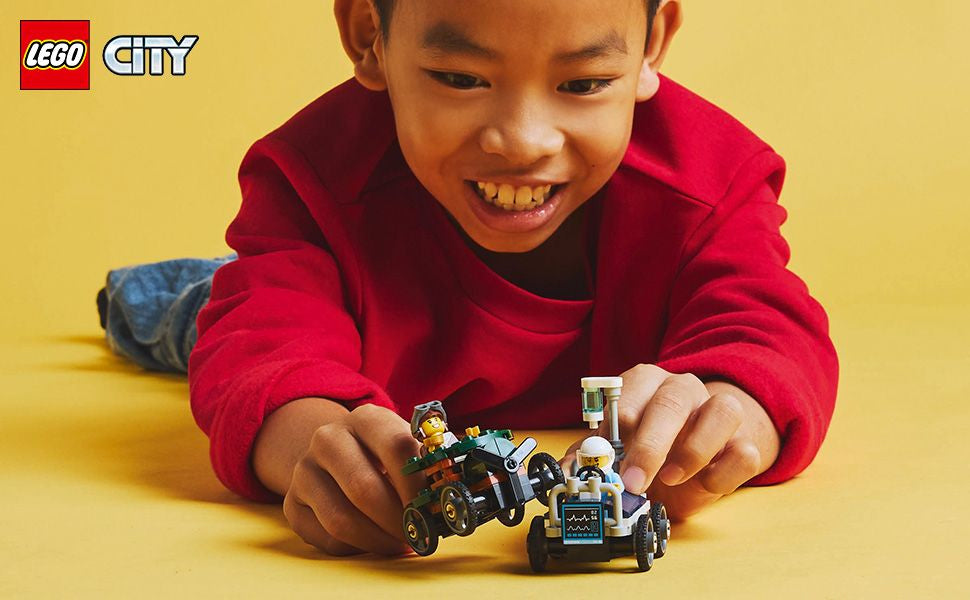 LEGO City 60459 pack veicoli da corsa: aereo contro letto d’ospedale