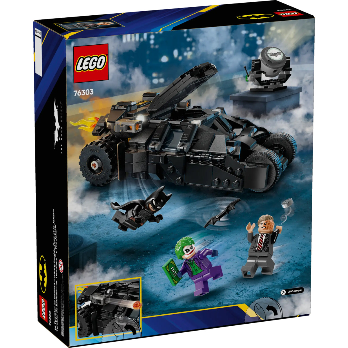 76303 - tumbler di batman contro two-face e the joker