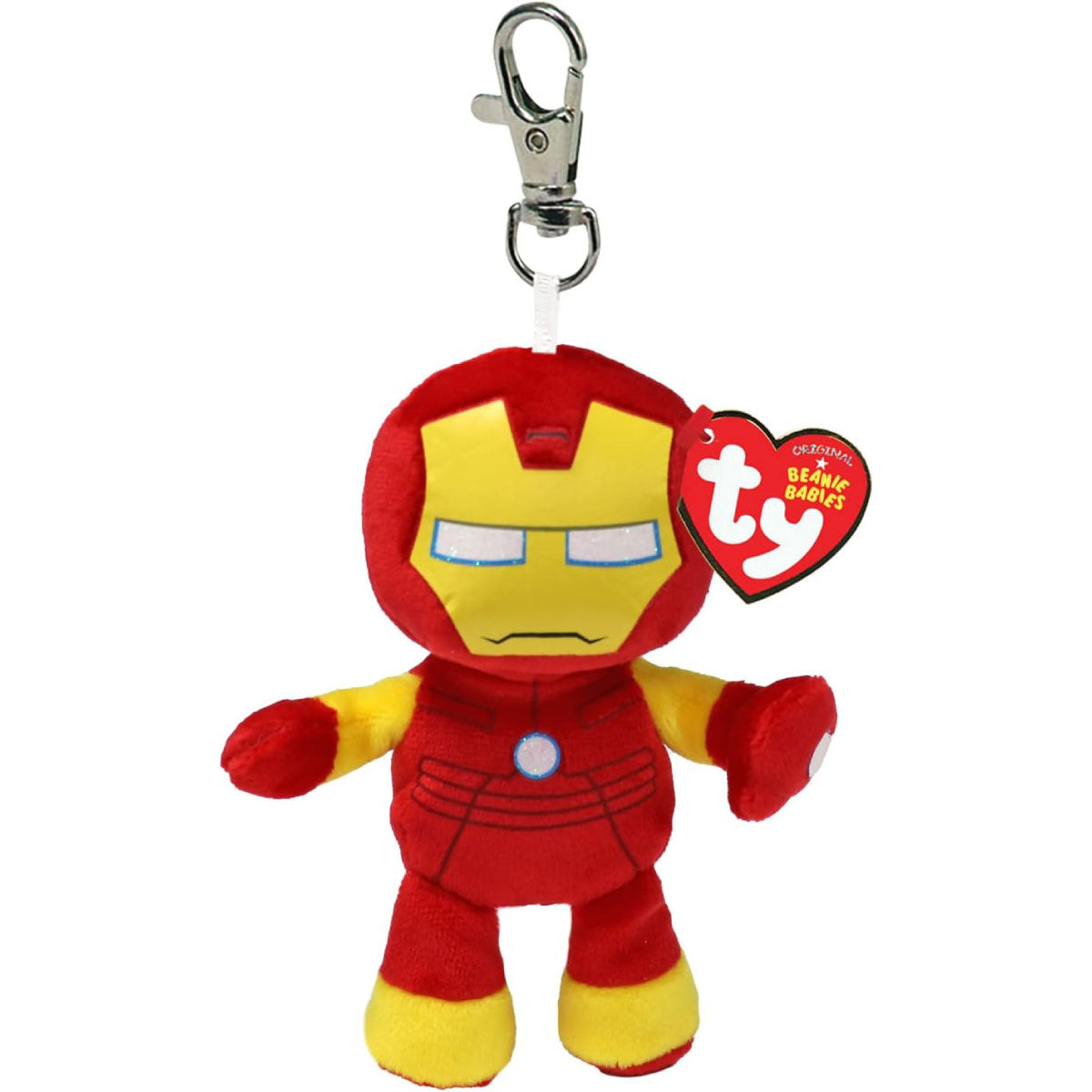 beanie boos clips - iron man - portachiavi
