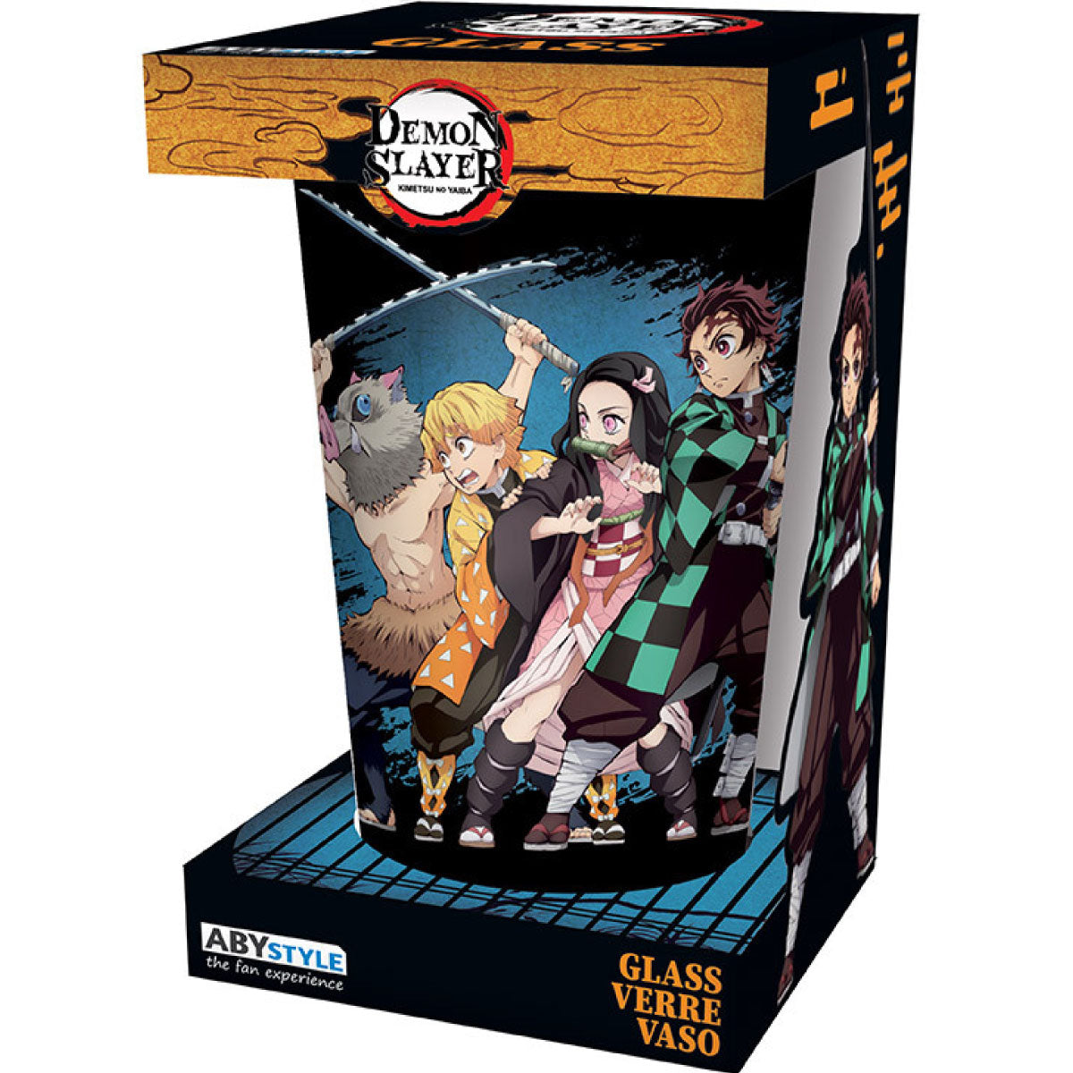 demon slayer - large glass - group