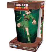 hunter x hunter - large glass - gon vs hisoka