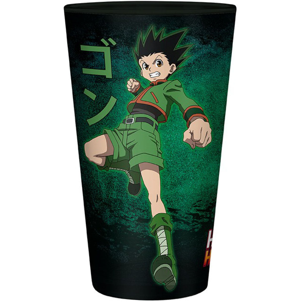 hunter x hunter - large glass - gon vs hisoka