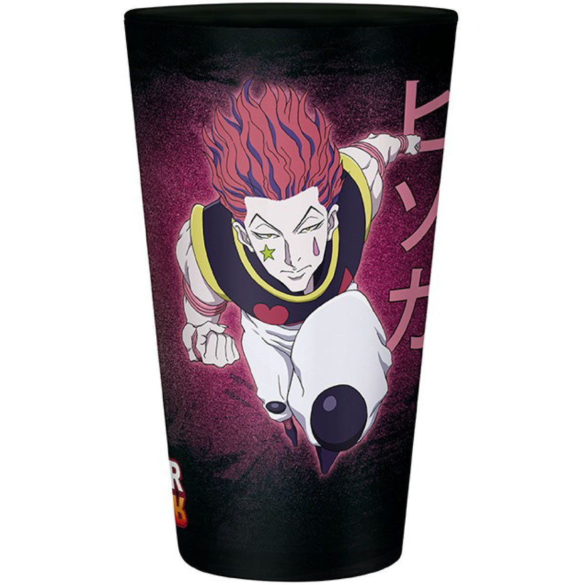hunter x hunter - large glass - gon vs hisoka