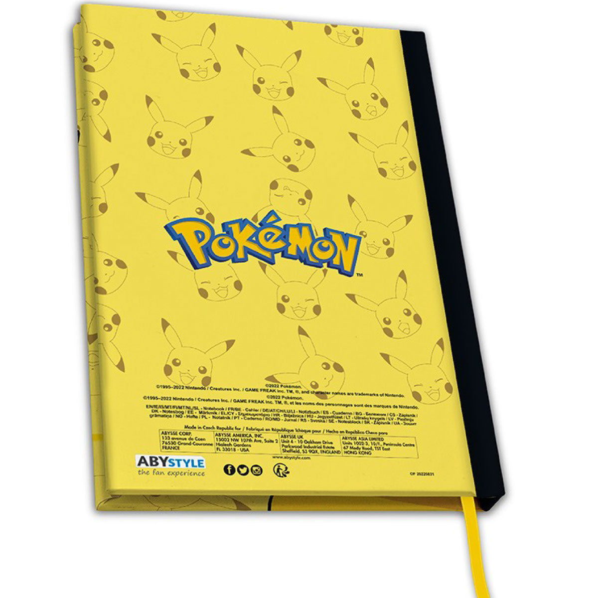 pokemon - gift set - pikachu a5 notebook + mug + postcards