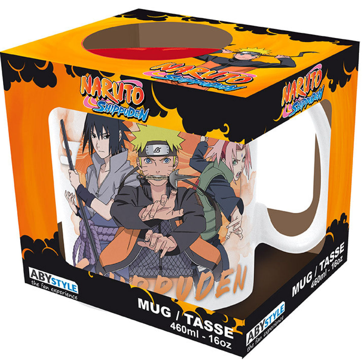 naruto shippuden - tazza 460ml - past and present