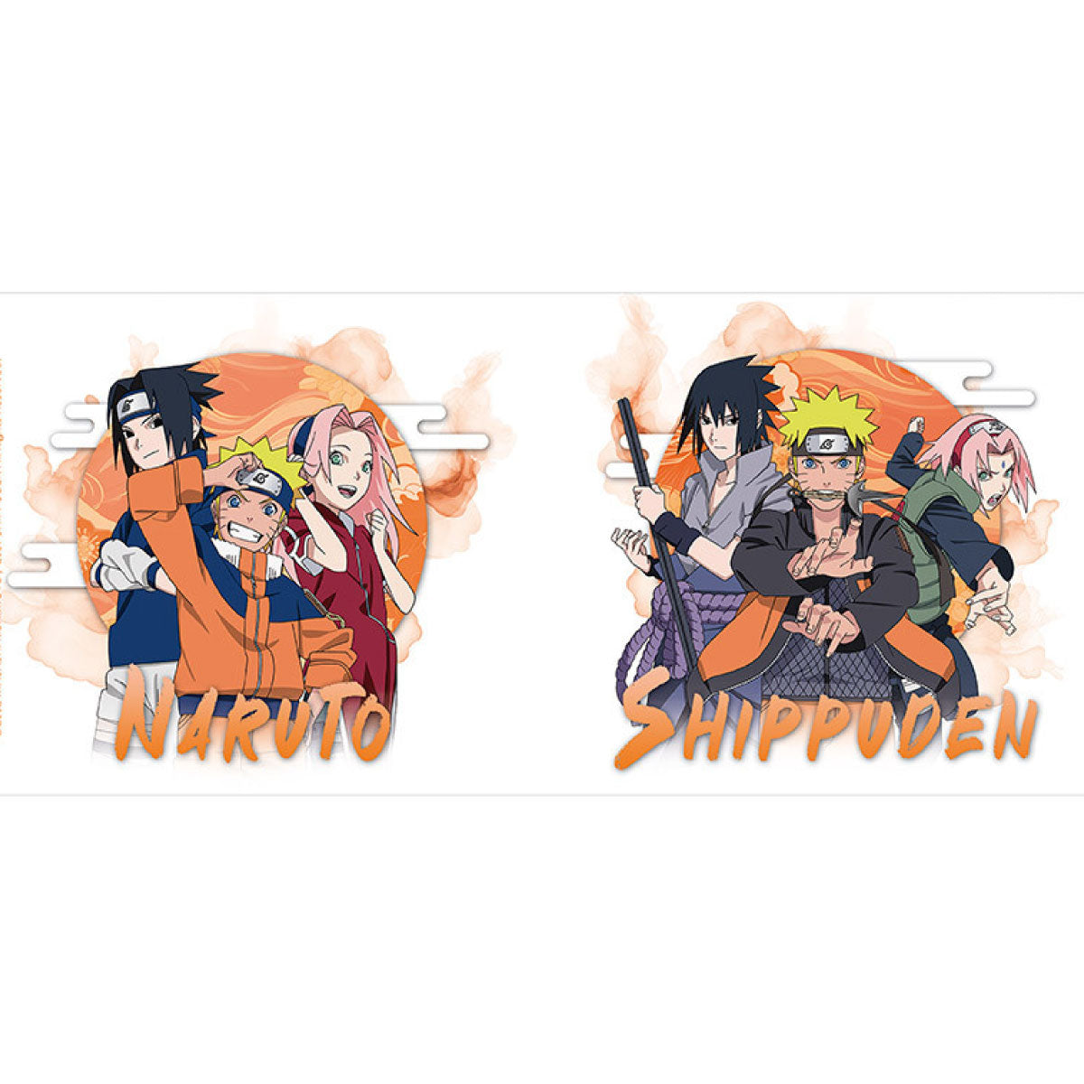 naruto shippuden - tazza 460ml - past and present