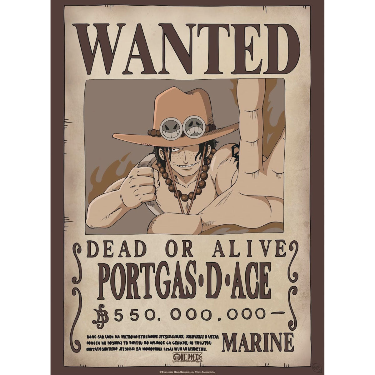 one piece - set 2 chibi posters 52x38cm - wanted sabo & ace