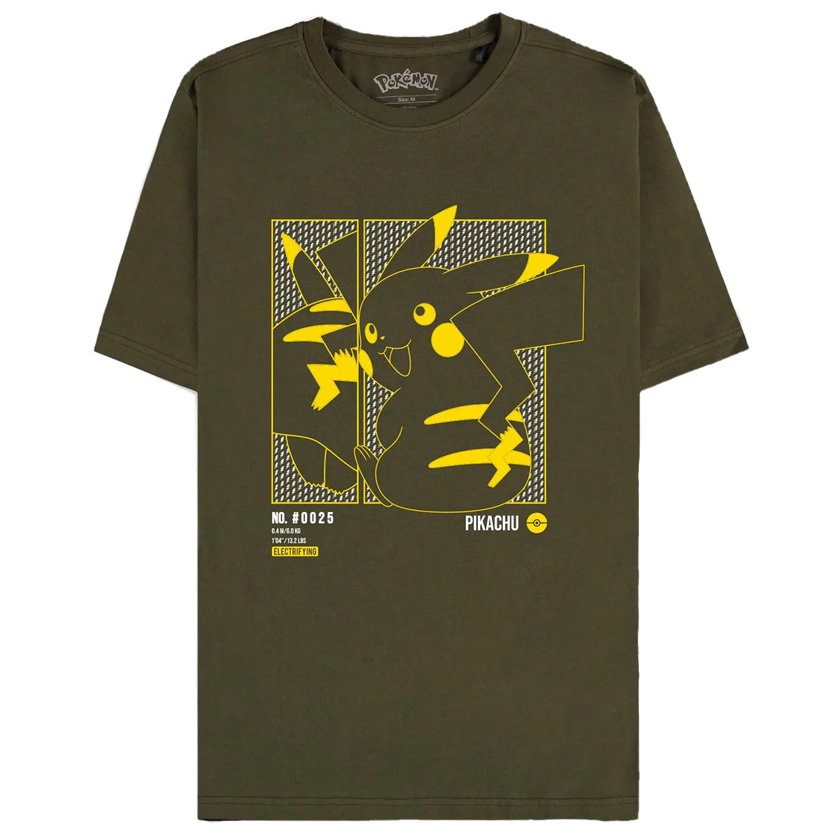 pokémon - green pikachu men's short sleeved t-shirt - s