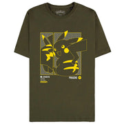pokémon - green pikachu men's short sleeved t-shirt - 2xl