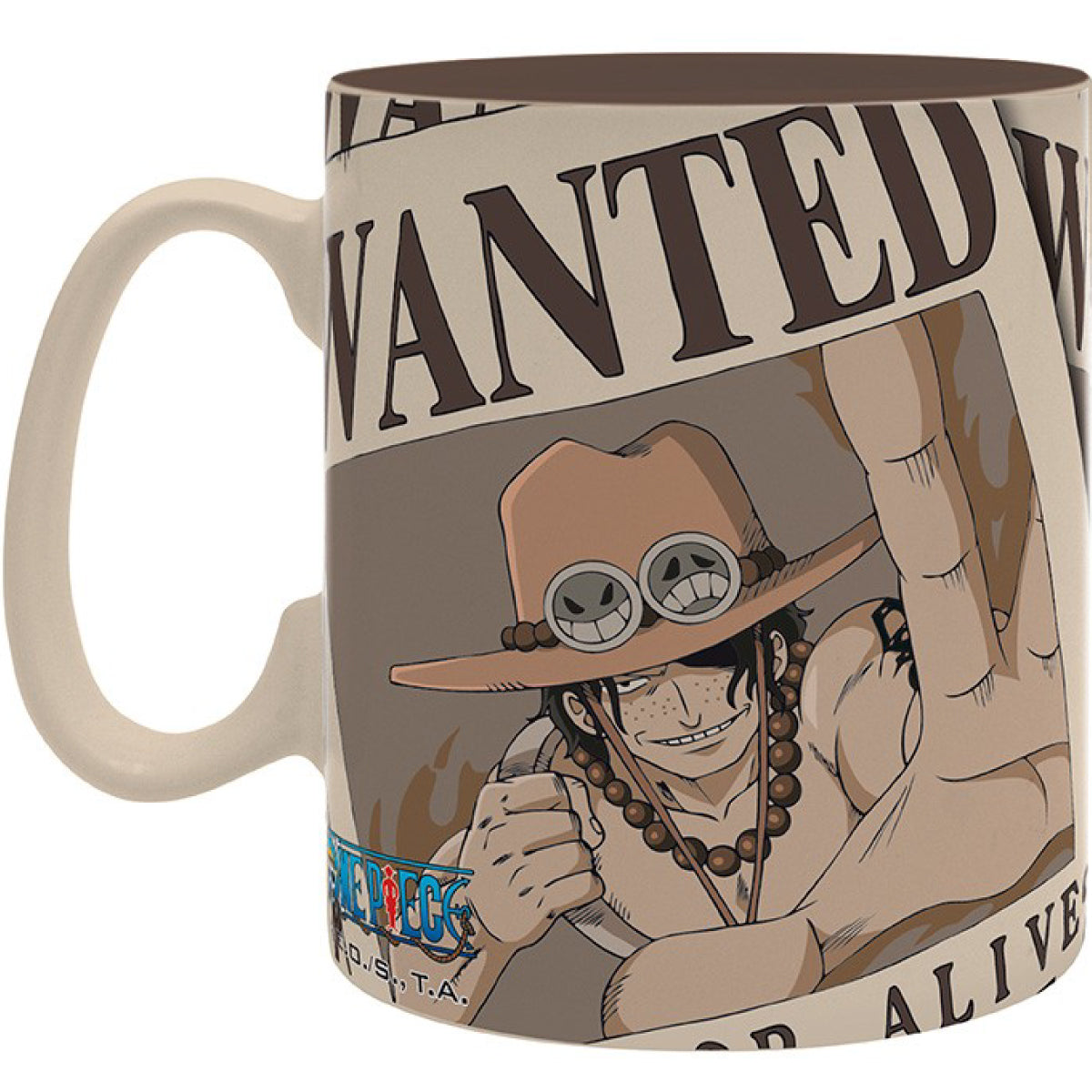 one piece - tazza 460ml - ace wanted